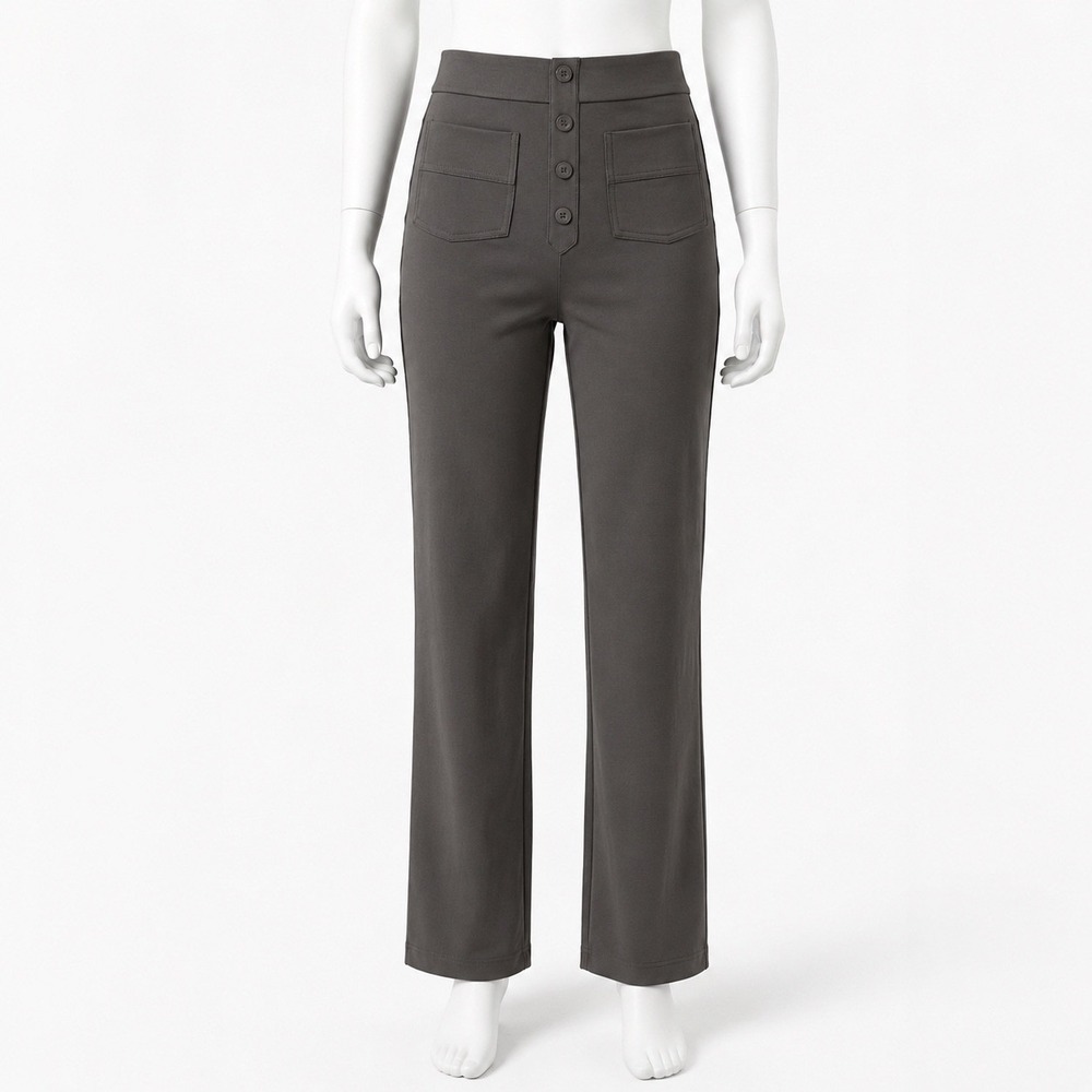 NEW Halara Day Stretch High Waisted Straight Leg Casual Pants Women's XL Gray